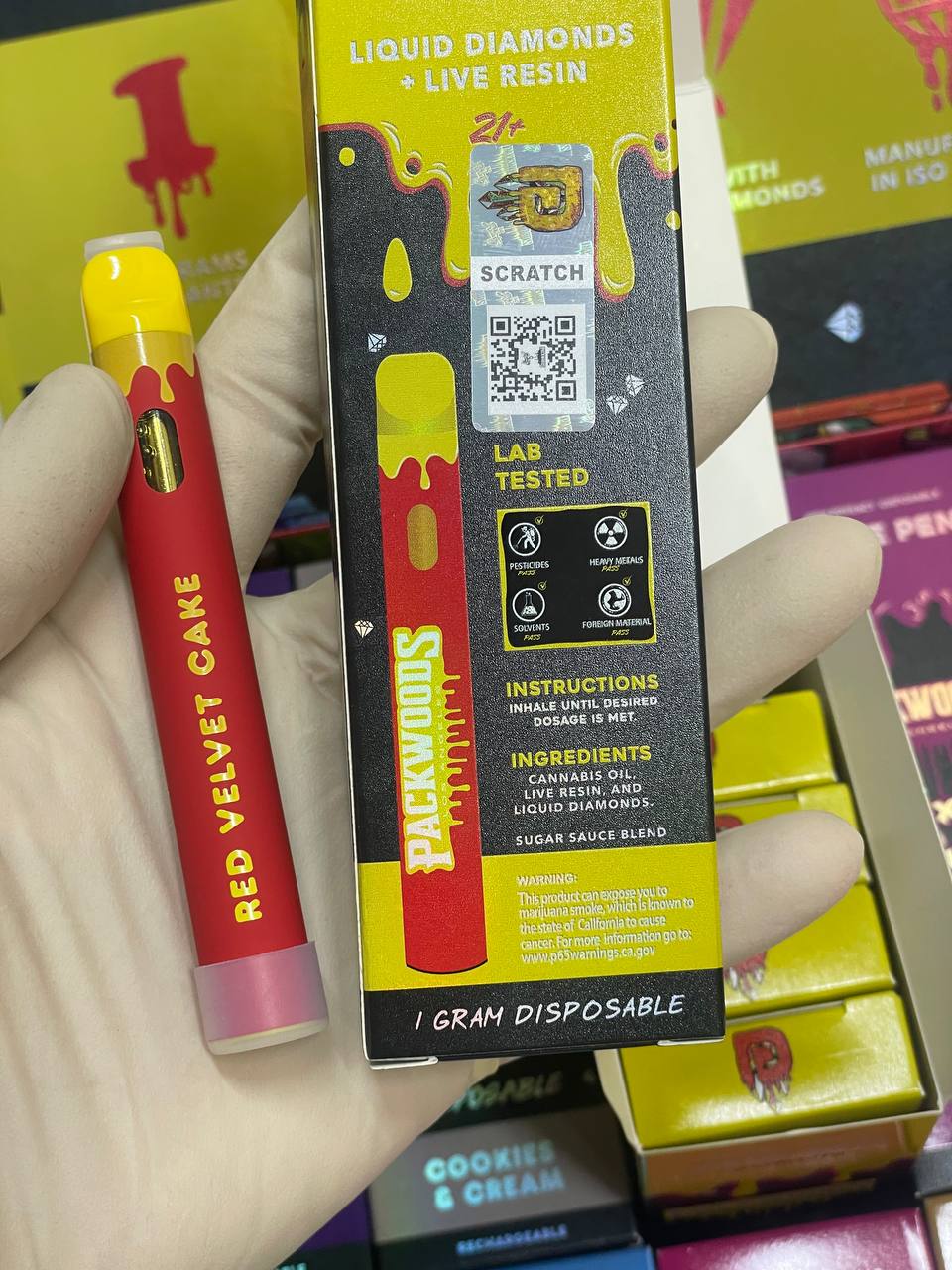 Round Packwoods - Diamond + Live Resin