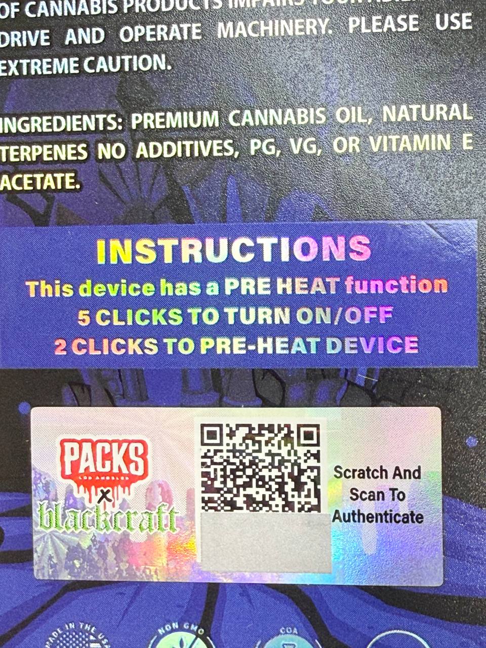 PACK'S Black Craft 2G Vapes - Image 6